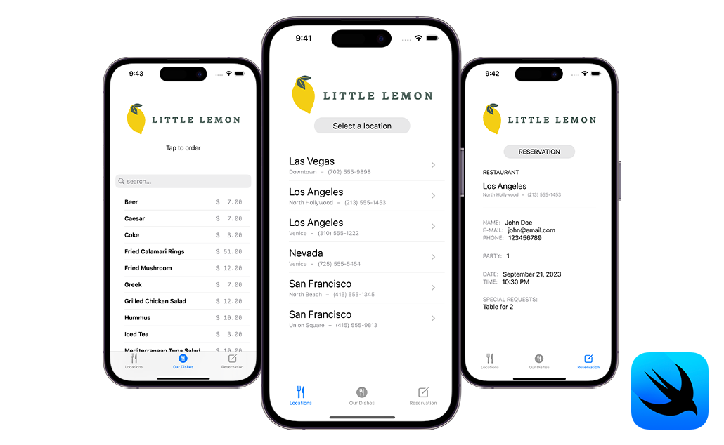 LittleLemon - Reservation App